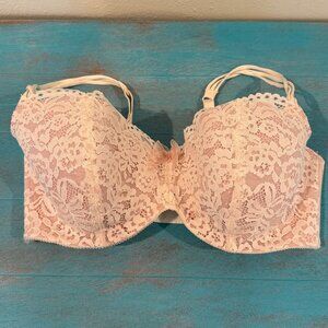 B.TemptD by Wacoal Lace Underwire Bra 36DDD Pink Ivory